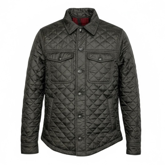 🧊 Abercrombie & Fitch Quilted Jacket S 🪓‎ Flannel Lined Workwear Vibes 💥